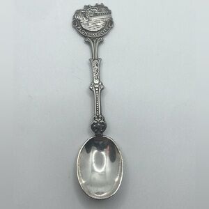 Vtg Klondike City Silver Plate Souvenir Spoon 4.3”